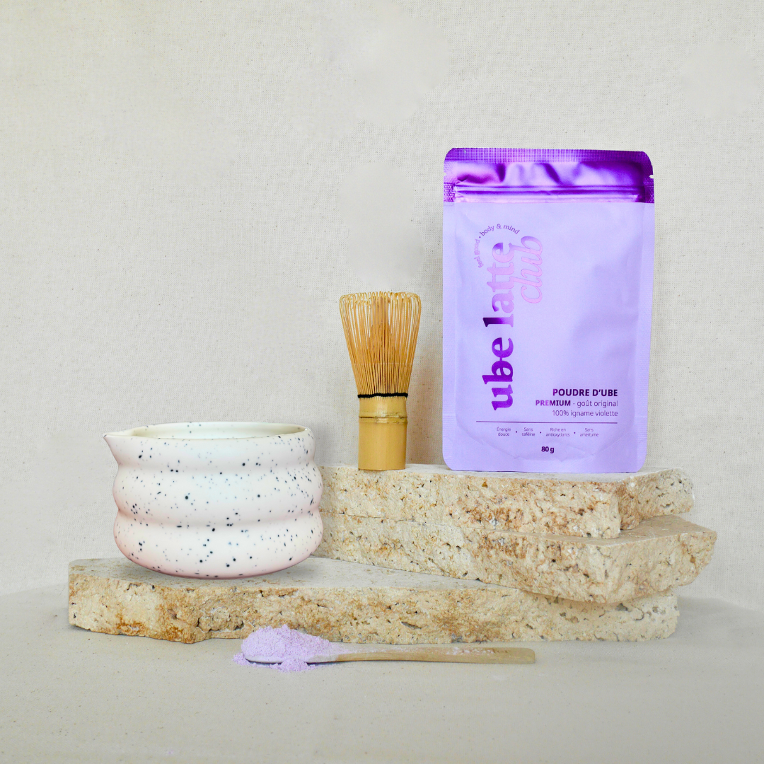 Kit Ube Lover - Ube & Fouet & Bol en céramique
